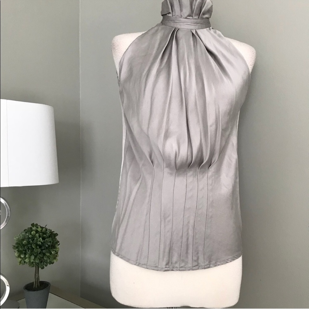 Lillie Rubin high neck silk blouse